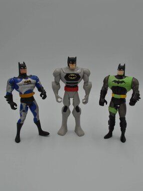 Vintage Kenner Tornado Multicolor Animated Series Batman Action Figures Lot Of 3
